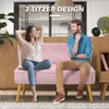 HOMCOM Dvojmiestna pohovka, látková pohovka, čalúnená Náhľad obrázku produktu 6