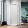 Douche d'angle lxp : 76x100 cm Accès d'angle Double portes Voir les images du produit 2
