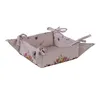 Clayre & Eef Brotkorb 35x35x8 cm Beige Rosa Baumwolle Produktbild-Vorschau 2