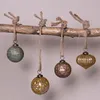Clayre & Eef Weihnachtskugel Ø 8 cm Grün Glas Produktbild-Vorschau 3