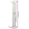 vidaXL Douche de jardin avec robinet 110 cm acier Voir les images du produit 7