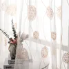 Lot de 2 rideaux en voile transparent brodé avec œillets, Voir les images du produit 3
