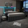 Boxspringbed 160x200 cm met LED-verlichting, 3 USB-poorten Productafbeelding-voorbeeld 11
