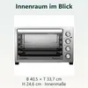 TurboTronic Mini-oven – EVS45 – 45 l, 2000 W, hetelucht, Productafbeelding-voorbeeld 4
