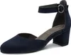 Tamaris Comfort Damen Pumps offene Riemchenpumps weit Produktbild-Vorschau 1