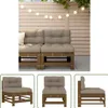 The Living Store Mittelsofa mit Kissen Honigbraun Produktbild-Vorschau 1