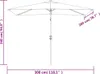 Parasol 200 x 300 cm Vert Rectangulaire Voir les images du produit 8