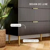 HOMCOM Commode 6 tiroirs commode chambre meuble de Voir les images du produit 4