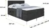 ALTDECOR Boxspringbett mit Silber Füßen, Matratze und Produktbild-Vorschau 6