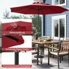 Parasol COSTWAY φ 250 cm, parasol de jardin avec manivelle Voir les images du produit 7