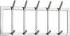 Wieszak ścienny metalowy srebrny 65x30x10 cm designerski Podgląd zdjęcia produktu 6
