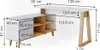 Schreibtisch Vicco Nautica Weiß 138 x 60 cm mit Schubladen Produktbild-Vorschau 3