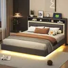 okwish Čalouněná postel 160x200 cm s USB portem a LED Náhled obrázku produktu 4