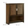 Relaxdays : armoire suspendue brun foncé LAMELL, armoire de Voir les images du produit 4