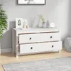 vidaXL Beistellschrank Weiß 100x40x54 cm Massivholz Kiefer Produktbild-Vorschau 6