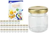 28er Set Sturzglas 53 ml To 43 goldener Deckel Mini Gläser Produktbild-Vorschau 1