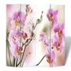 A close-up view of pink orchids on a room divider. Podgląd zdjęcia produktu