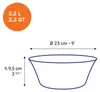 Lys - Saladier en verre - Vermeil - 23cm - 2,2l Voir les images du produit 2