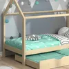 Hausbett Vitalispa Wiki Naturholz 90x200 cm mit Gästebett, Produktbild-Vorschau 5