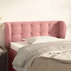 vidaXL Kopfteil mit Ohren Rosa 103x23x78/88 cm Samt Produktbild-Vorschau 2