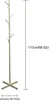 A gold-colored coat rack with a tree-like design and multiple hooks, shown against a white background with measurement indicators. Produktbild-Vorschau