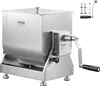 A stainless steel manual meat mixer with a crank handle. Podgląd zdjęcia produktu