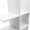 Close-up view of a white modular shelving unit. Produktbild-Vorschau