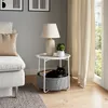 Konferenční stolek  Vicco Liva Bílá 47 x 50 cm, Model 51719 Náhled obrázku produktu 4