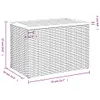 vidaXL Garten-Beistelltische 2 Stk. Beige 55x34x37 cm Poly Produktbild-Vorschau 11