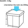 Theo&Cleo Sitzhocker Sitzbank Aufbewahrungsbox mit Stauraum Produktbild-Vorschau 4
