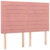 Bettgestell mit Kopfteil Rosa 140x200 cm Samt Produktbild-Vorschau 6