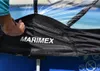 A person's hands are adjusting a black cover with the MARIMEX logo on a pool enclosure. Anteprima dell’immagine prodotto