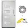 vidaXL Haustür Aluminium und PVC Weiß 110x210 cm Produktbild-Vorschau 1