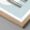 Gerahmtes Poster - Rahmen in heller Eiche - Formen Rad Produktbild-Vorschau 2