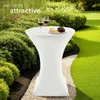 Table haute EREN pliable avec housse 90x110 cm - blanc, par Voir les images du produit 9