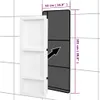 vidaXL Sprchová nika se 3 přihrádkami matná bílá 41x99x9 cm Náhled obrázku produktu 7