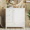 Umývadlová skříňka Flieks s keramickým umyvadlem a zlatými Náhled obrázku produktu 4
