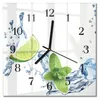 Tulup Glasuhr Wanduhr Küchenuhr Echt-Glas 30x30 cm Modern Produktbild-Vorschau 1