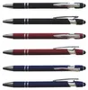 3x Touchpen-Kugelschreiber aus Metall / gummiert / je 1x Produktbild-Vorschau 1