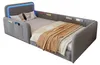 Lit rembourré 90 x 200 cm avec éclairage LED, lit pour Voir les images du produit 7