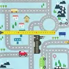 novely® HANAU AUTO - Dekostoff mit Auto- und Straßenmotiv - Produktbild-Vorschau 3