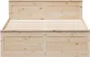 vidaXL Massivholzbett ohne Matratze mit Kopfteil 140x190 cm Produktbild-Vorschau 4