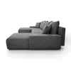 FurMeb24 ECKSOFA LAVANO U-form 348 x 188 cm HELLGRAU - mit Produktbild-Vorschau 4