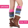 Stulpen Damen Lange Winter Beinwärmer Gestrickt Verdicken Produktbild-Vorschau 2