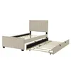 Letto imbottito Flieks 90x190cm con letto estraibile, letto Anteprima dell’immagine prodotto 7