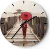 Wanduhr - Rund - Glasuhr - Birma Regenschirm Brücke - Produktbild-Vorschau 1