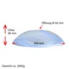Lampenschirm Lampenglas Ersatzglas Ø 40cm Leuchtenglas Produktbild-Vorschau 2