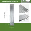 TRUTZHOLM 2 x Auffahrrampen 200 x 28 cm 540 kg Alu gelocht Produktbild-Vorschau 2