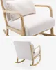 A rocking chair shown from two different angles against a white background. Anteprima dell’immagine prodotto