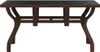 vidaXL Zahradní stůl hnědočerný 140x70x70 cm Ocel a sklo Náhled obrázku produktu 3